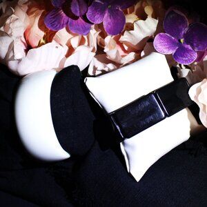 Vintage 80's Black and White Elastic Bracelet